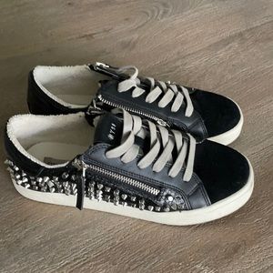 Steve Madden black studded shoes